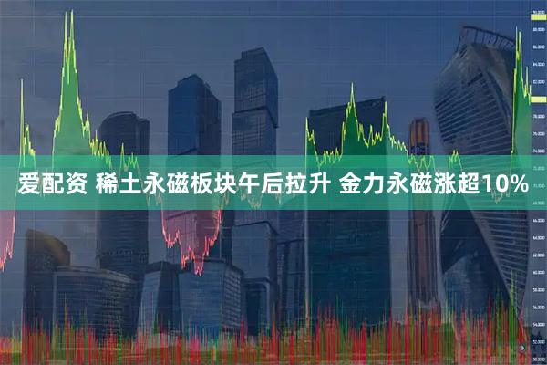 爱配资 稀土永磁板块午后拉升 金力永磁涨超10%