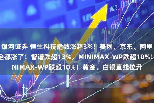 银河证券 恒生科技指数涨超3%！美团、京东、阿里、网易、腾讯、快手全都涨了！智谱跌超13%，MINIMAX-WP跌超10%！黄金、白银直线拉升